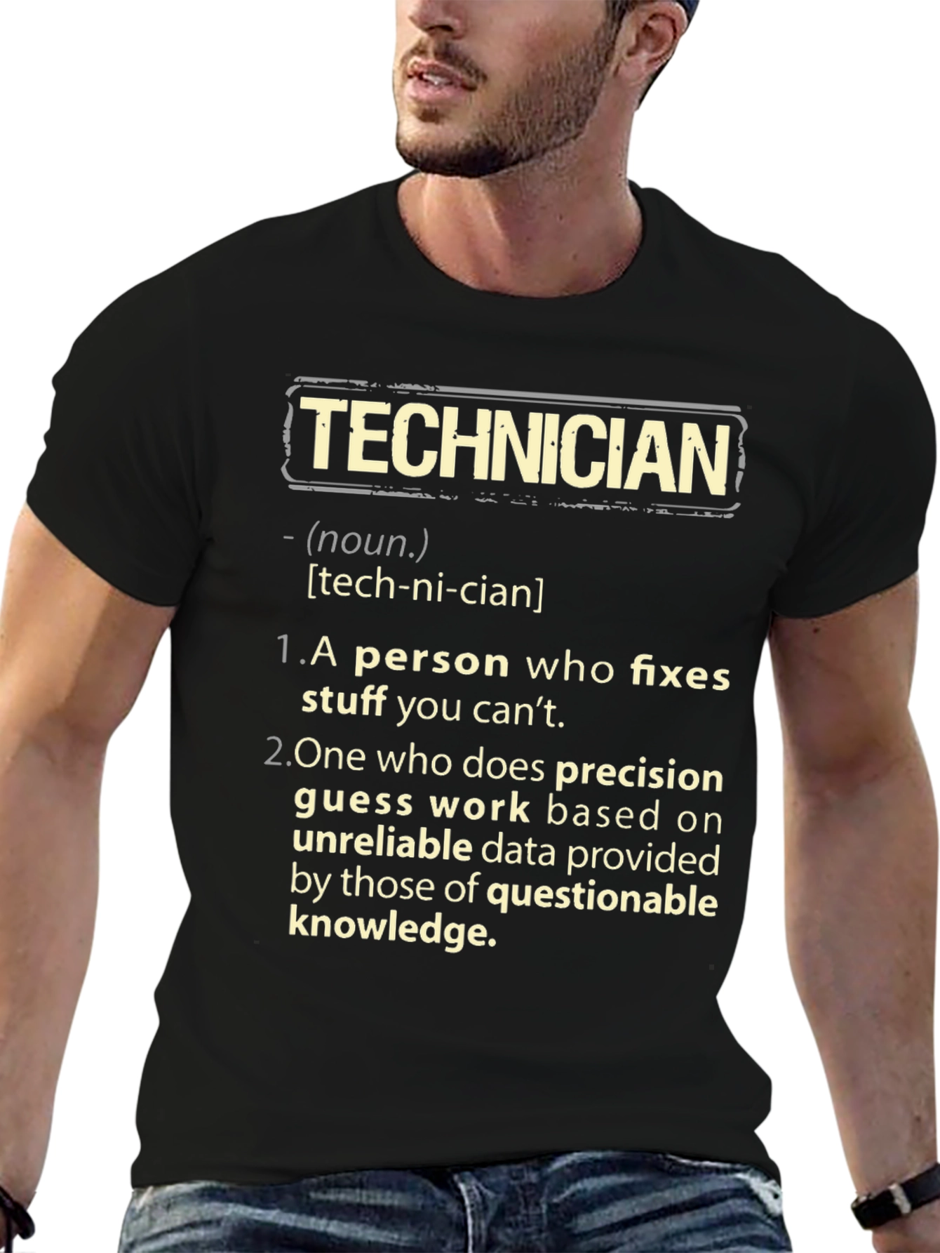 Technician Definition Graphic Tee - Funny Job Gift