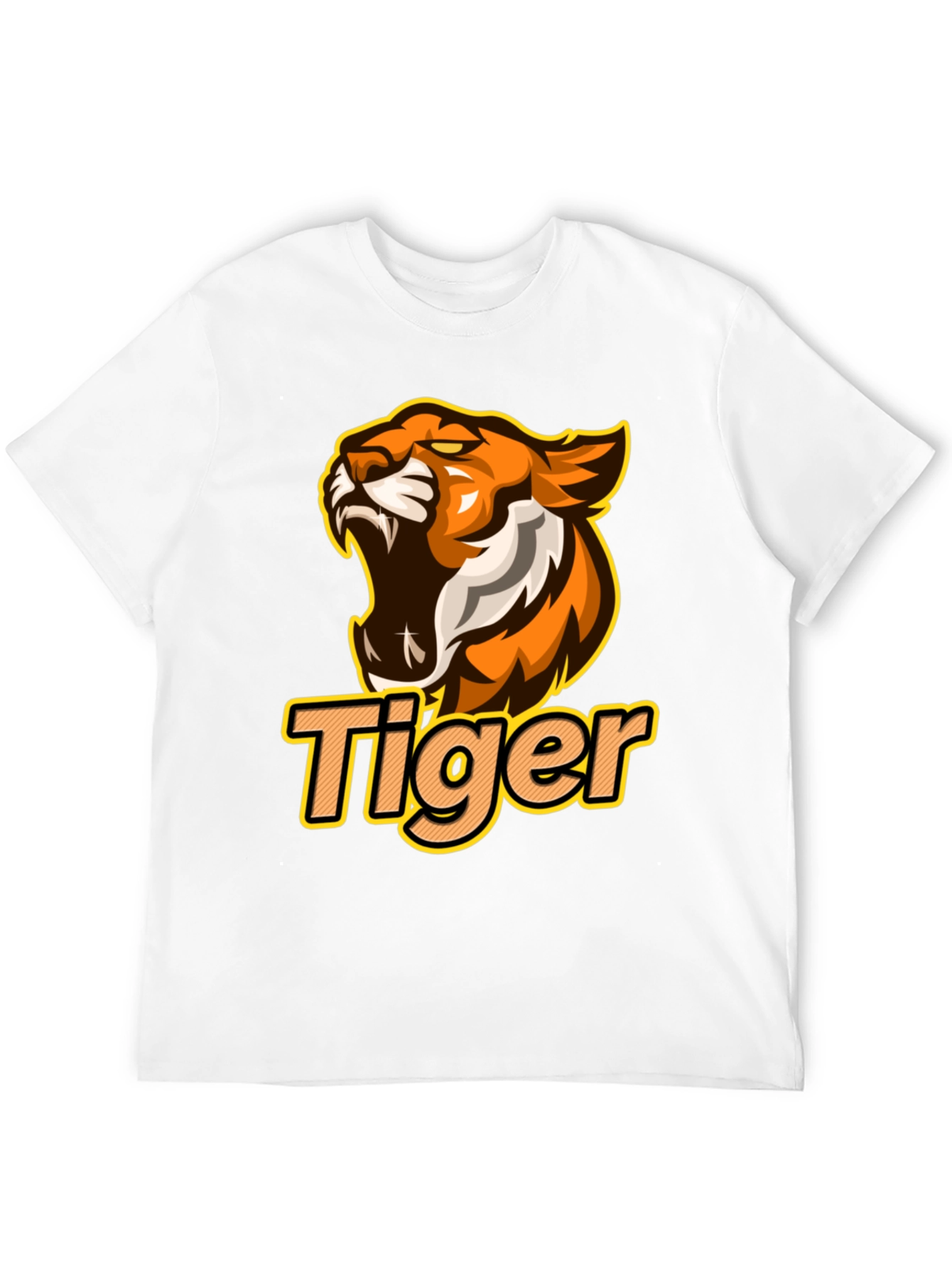 Tiger Graphic Black T-Shirt - Bold Design
