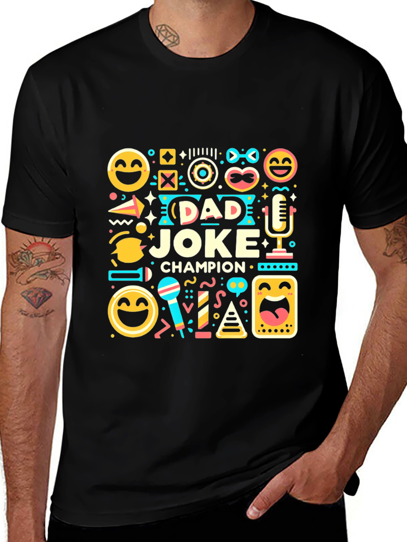 Dad Joke Champion Graphic T-Shirt