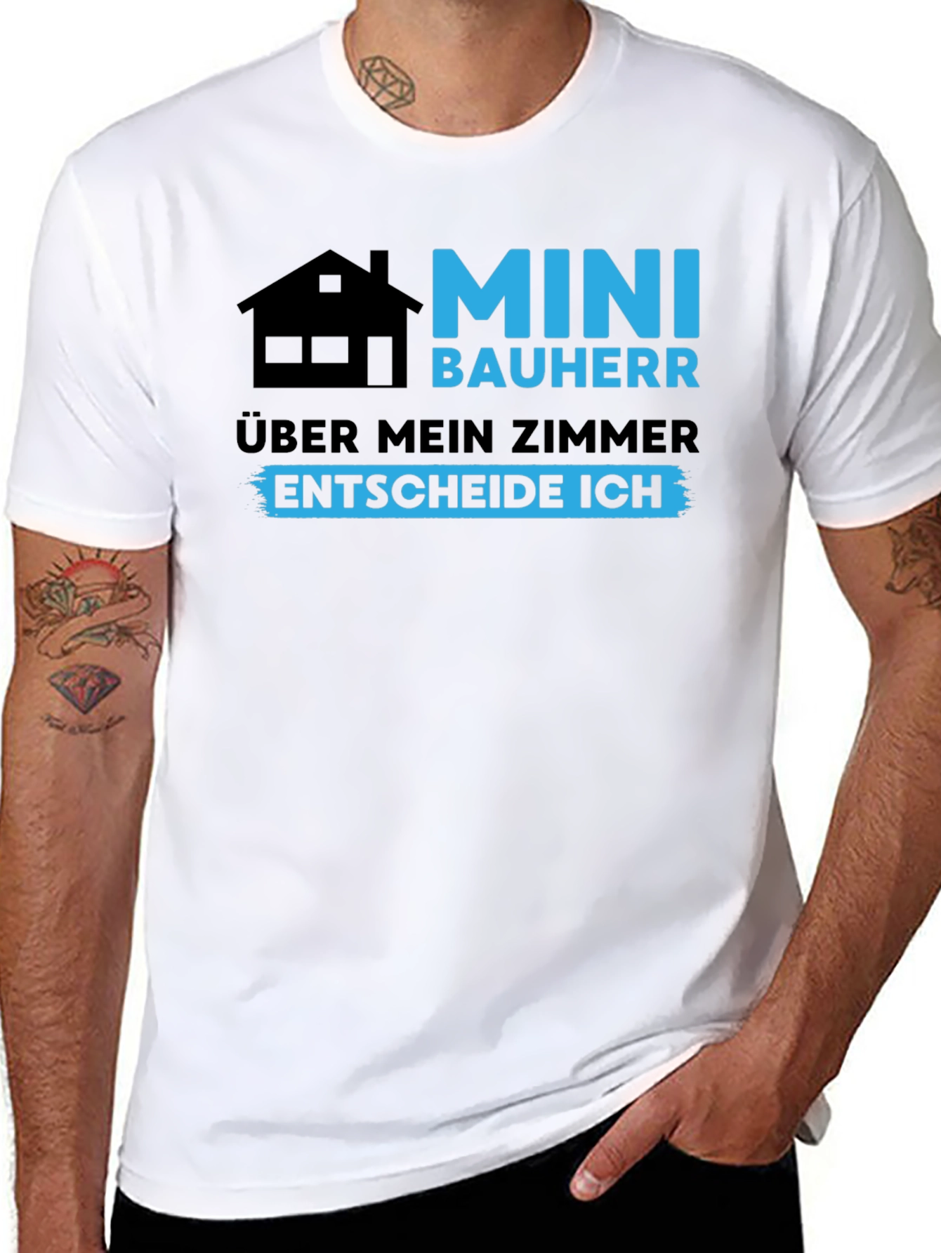Mini Bauherr - I Decide Black T-Shirt
