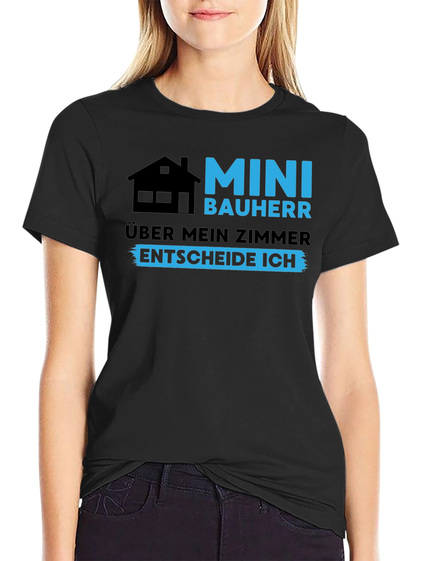 Mini Bauherr - I Decide Black T-Shirt
