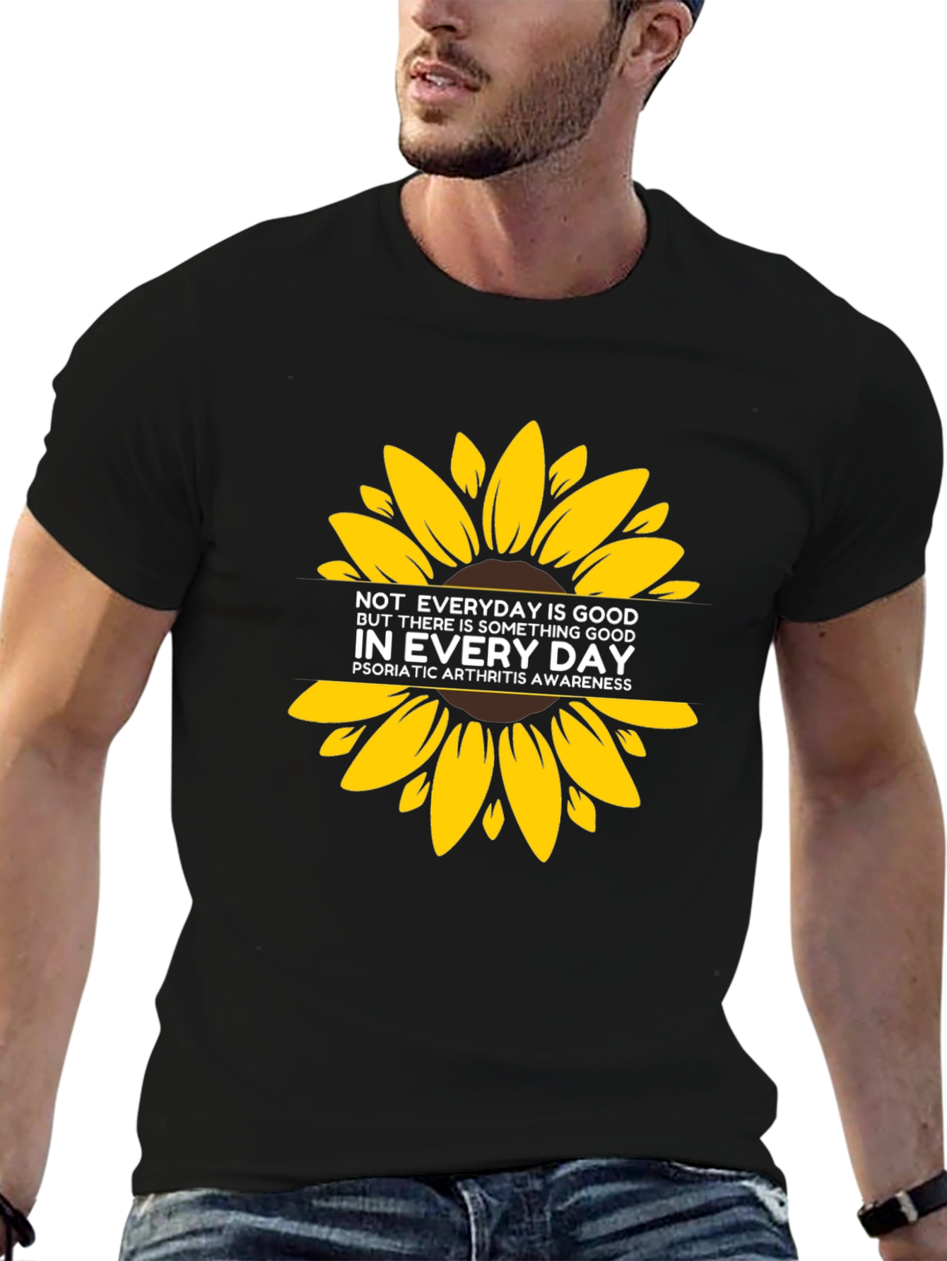 Psoriatic Arthritis Awareness T-Shirt Sunflower Graphic