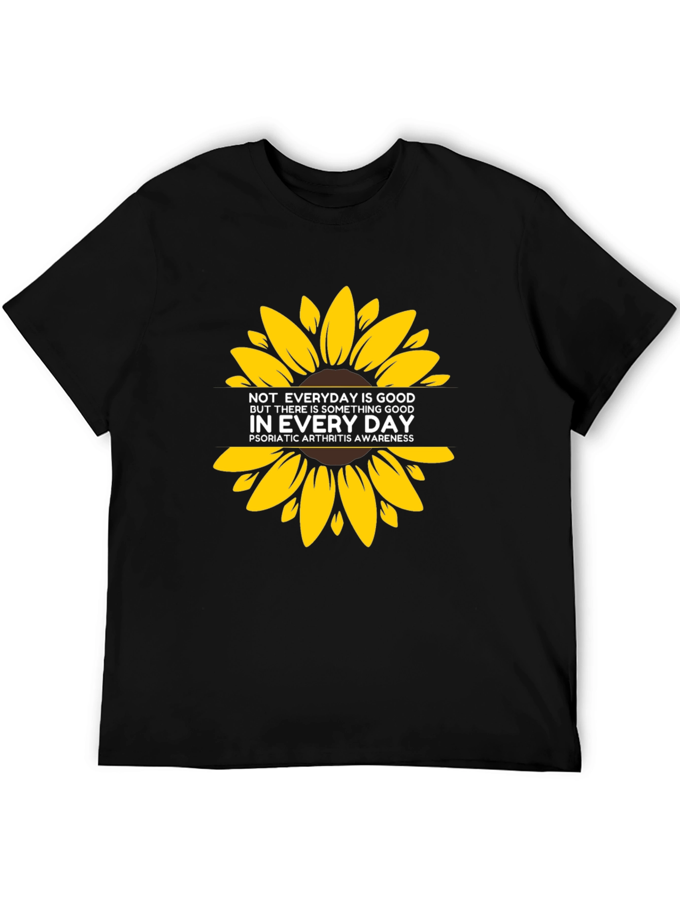 Psoriatic Arthritis Awareness T-Shirt Sunflower Graphic