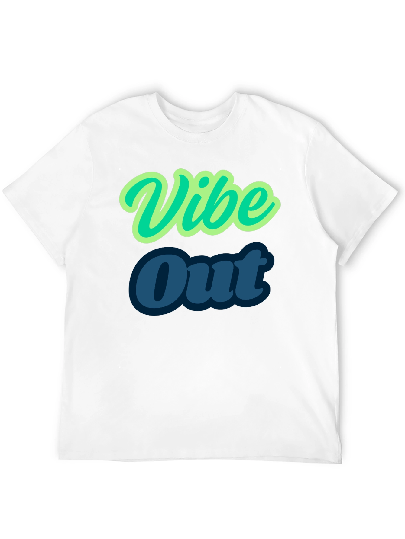Vibe Out Black T-Shirt | Stylish Casual Tee