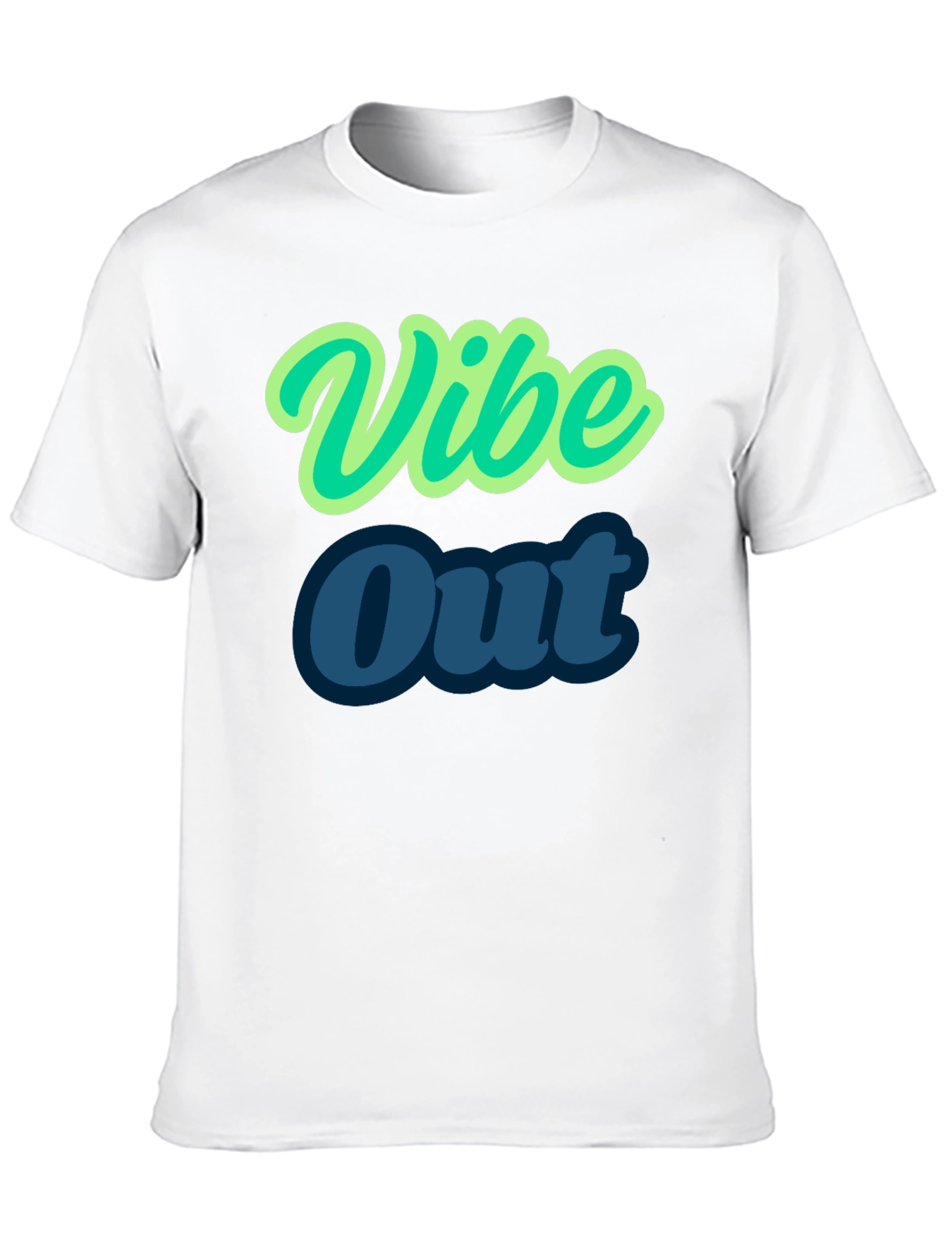Vibe Out Black T-Shirt | Stylish Casual Tee