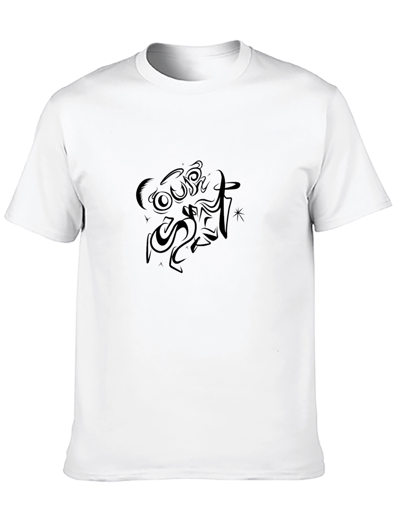 Black Graphic Tee - Dark Style