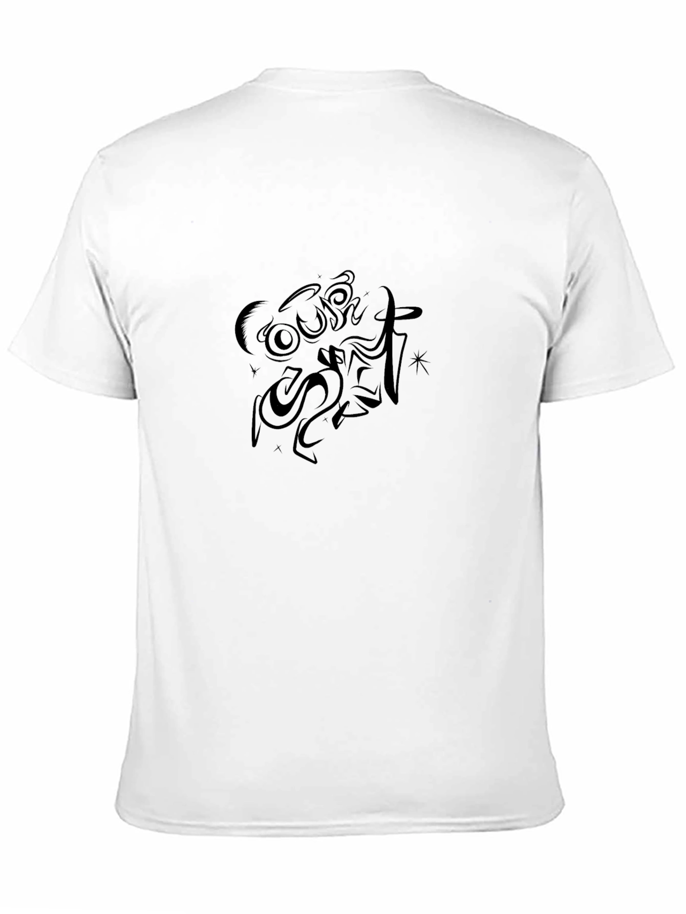 Black Graphic Tee - Dark Style