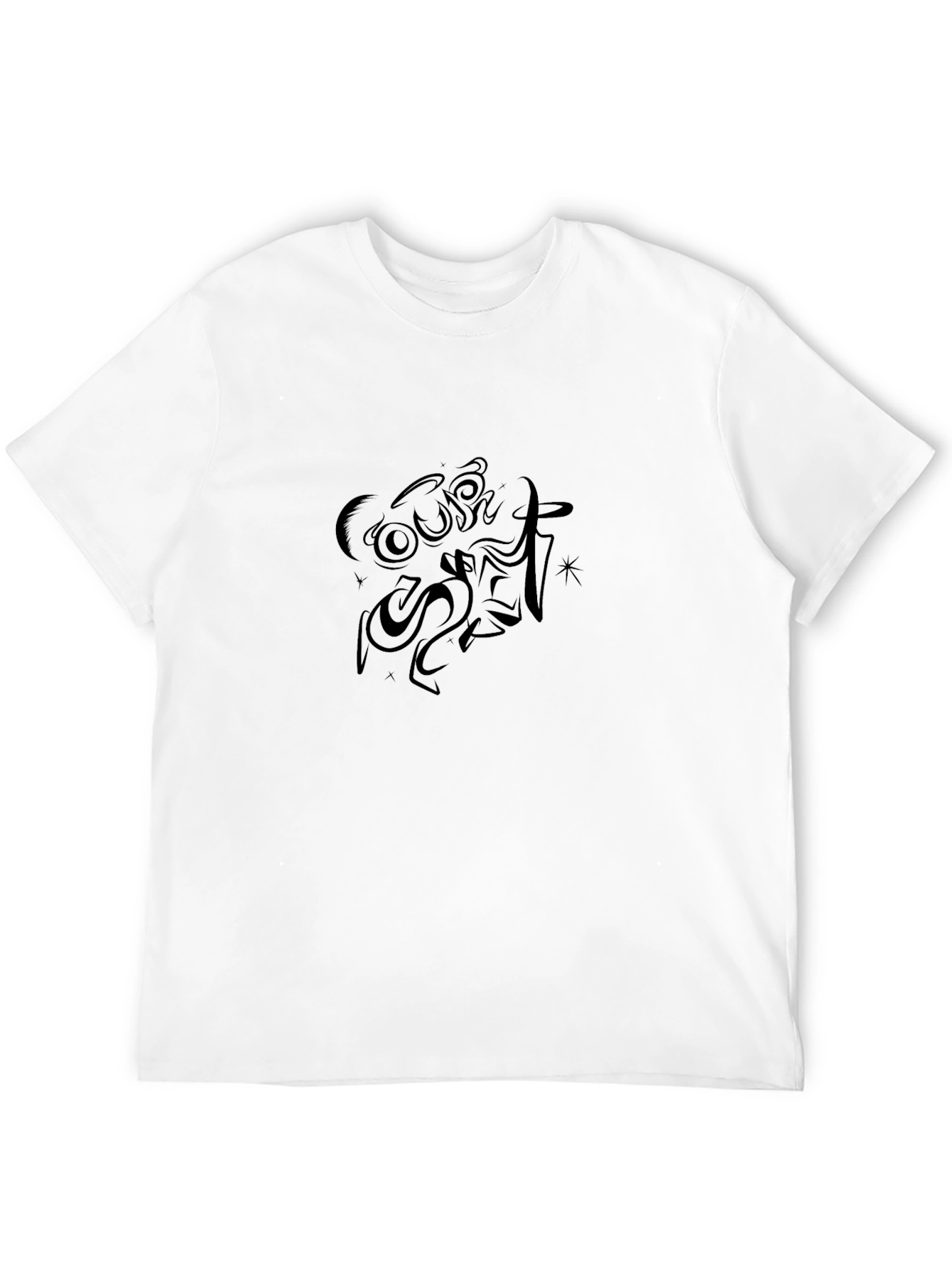 Black Graphic Tee - Dark Style