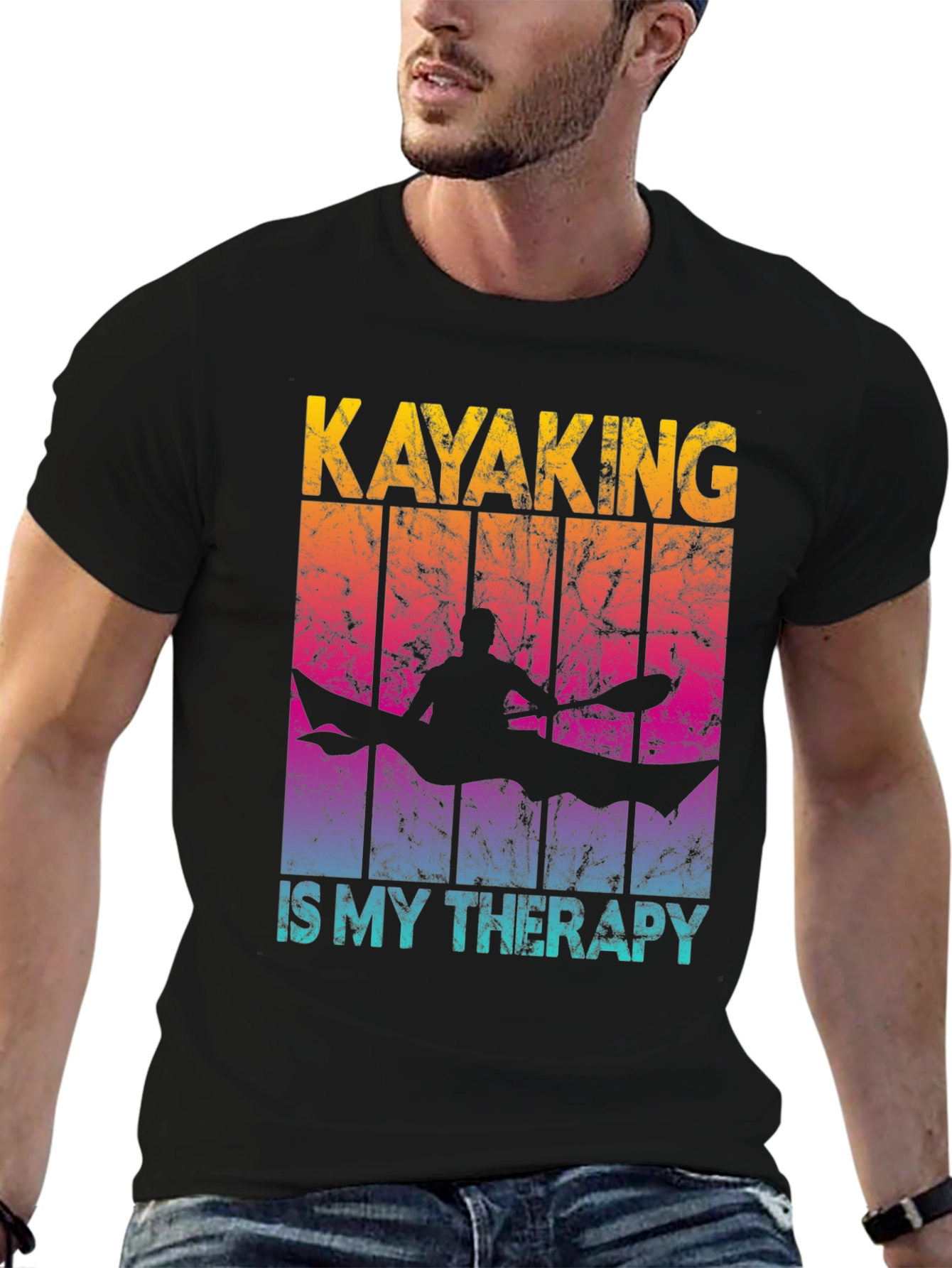 Kayaking Therapy T-Shirt - Outdoor Adventure Tee