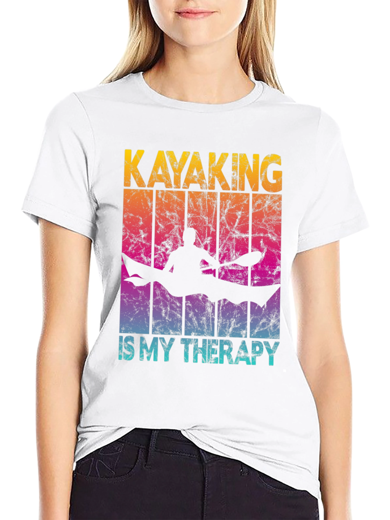 Kayaking Therapy T-Shirt - Outdoor Adventure Tee