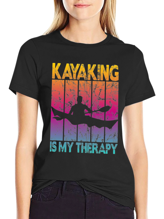 Kayaking Therapy T-Shirt - Outdoor Adventure Tee