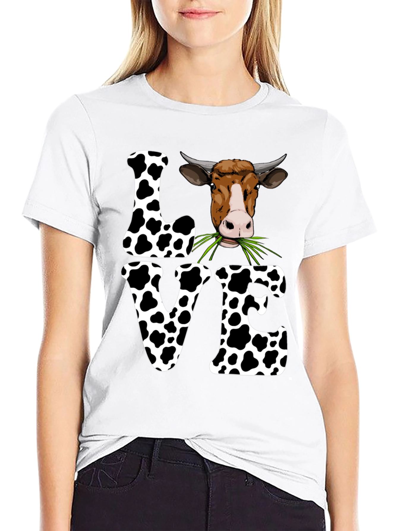 Cow Love Graphic Tee - Cute Farm Animal T-Shirt
