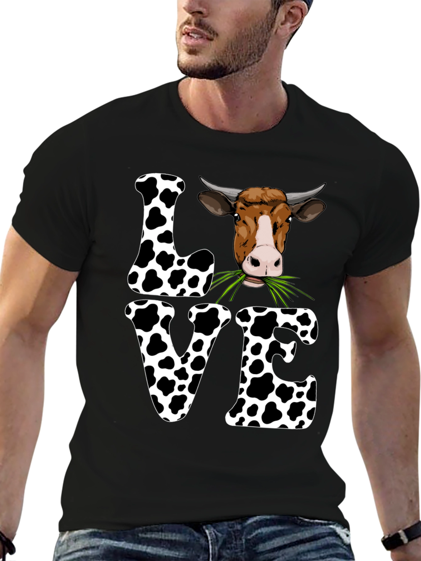 Cow Love Graphic Tee - Cute Farm Animal T-Shirt