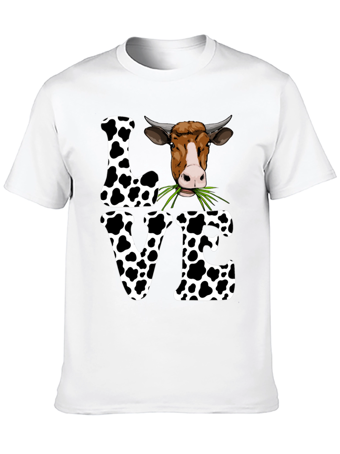 Cow Love Graphic Tee - Cute Farm Animal T-Shirt