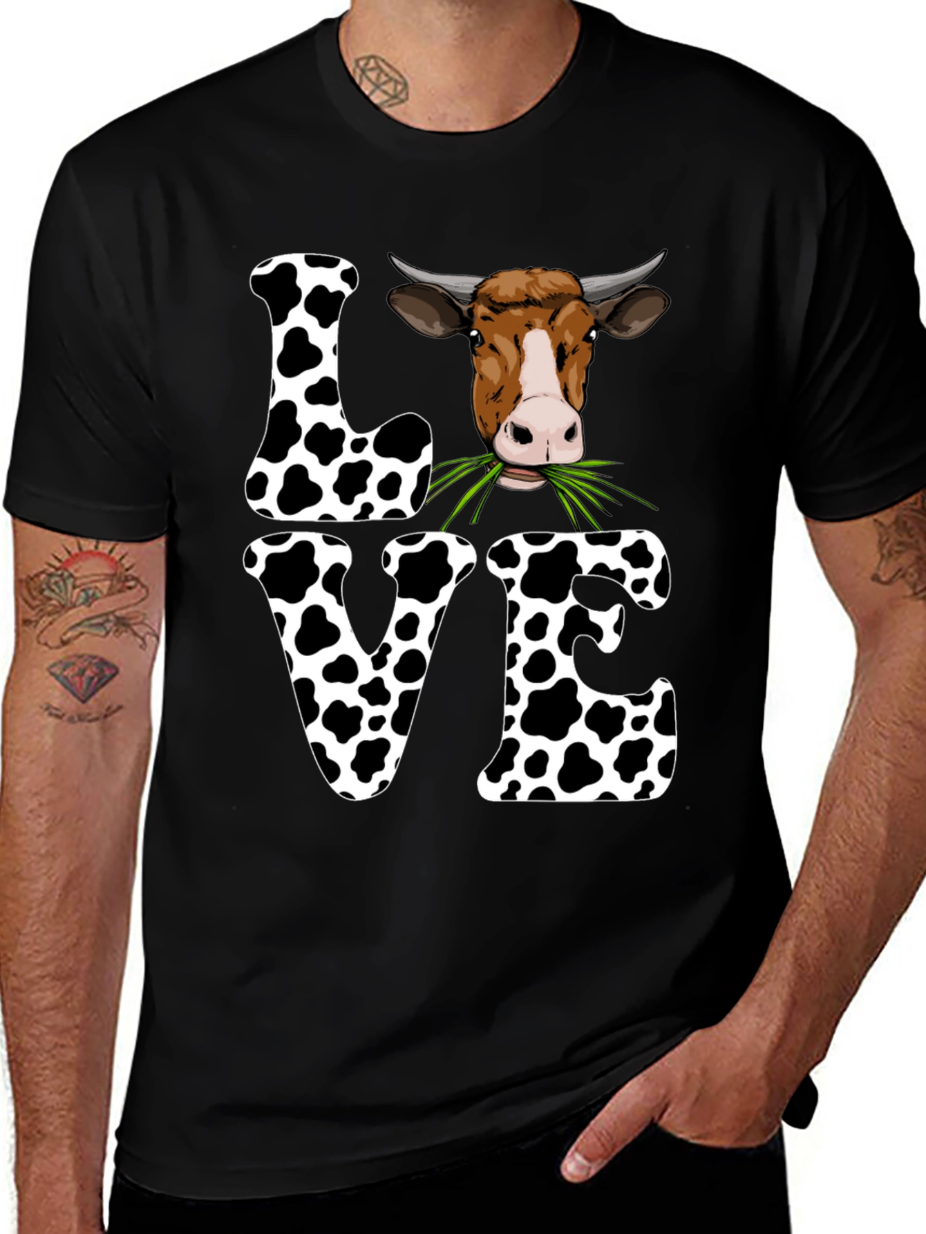 Cow Love Graphic Tee - Cute Farm Animal T-Shirt