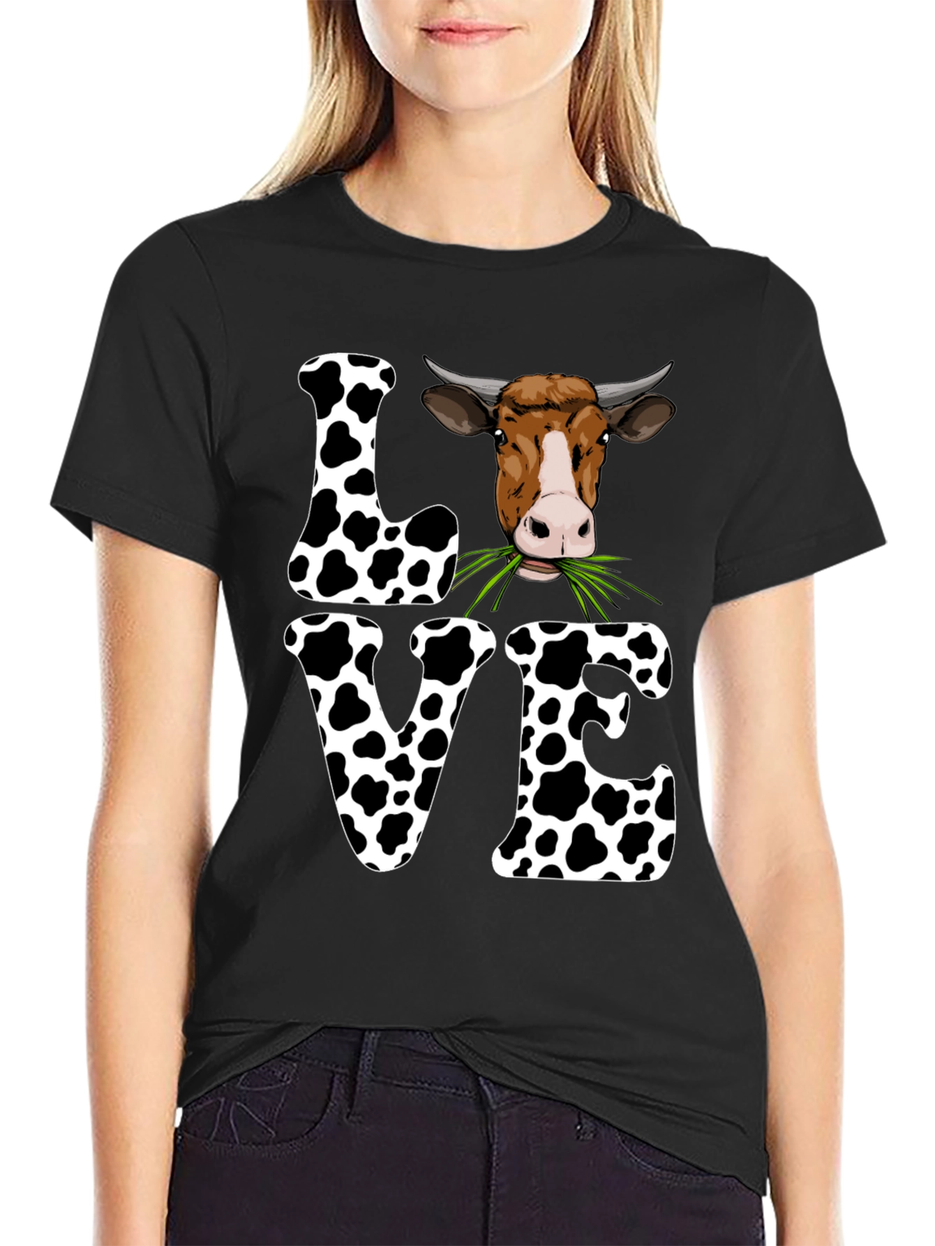 Cow Love Graphic Tee - Cute Farm Animal T-Shirt