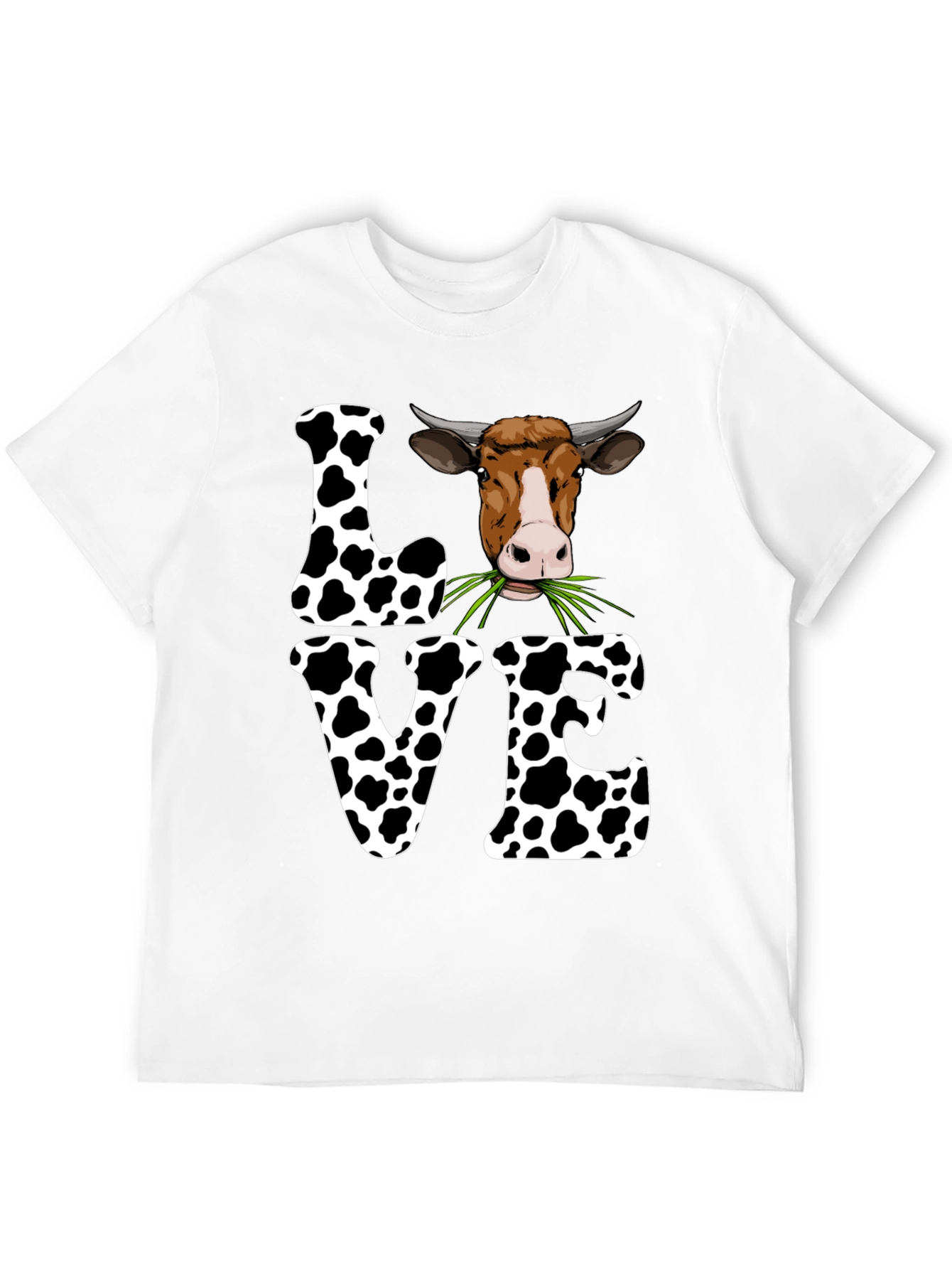 Cow Love Graphic Tee - Cute Farm Animal T-Shirt
