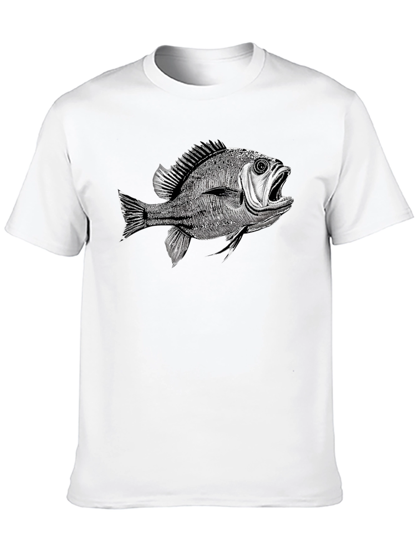 Fish Graphic Black T-Shirt