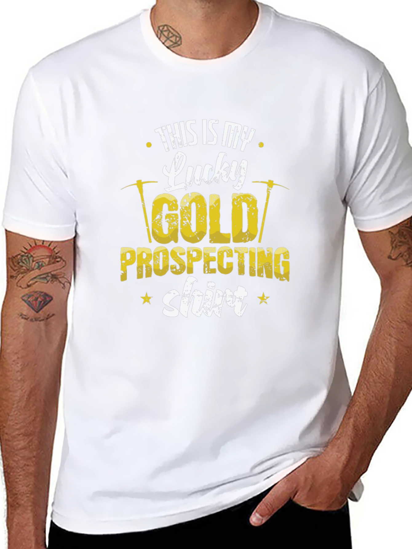 Lucky Gold Prospecting T-Shirt - Miner Tee