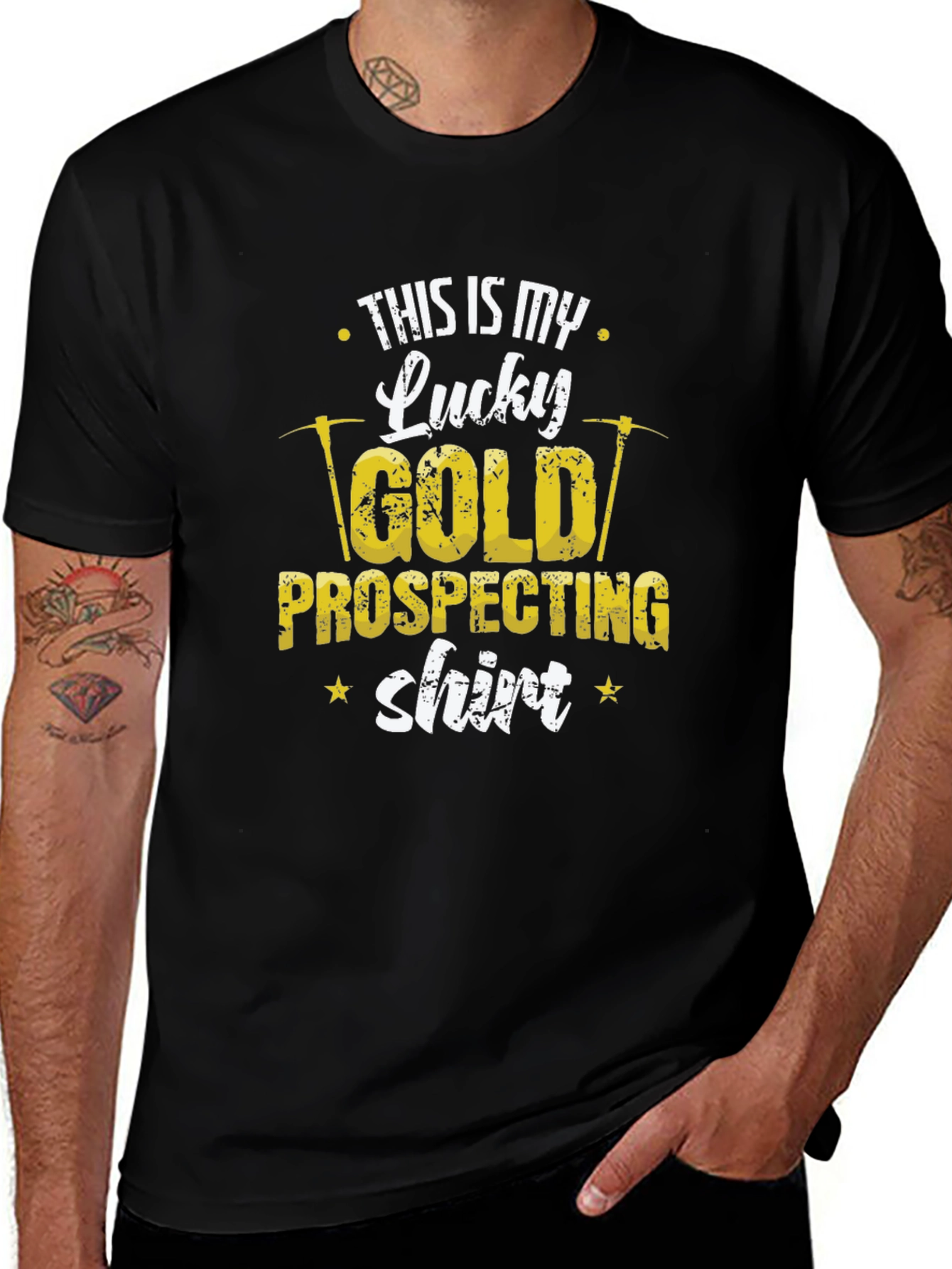 Lucky Gold Prospecting T-Shirt - Miner Tee