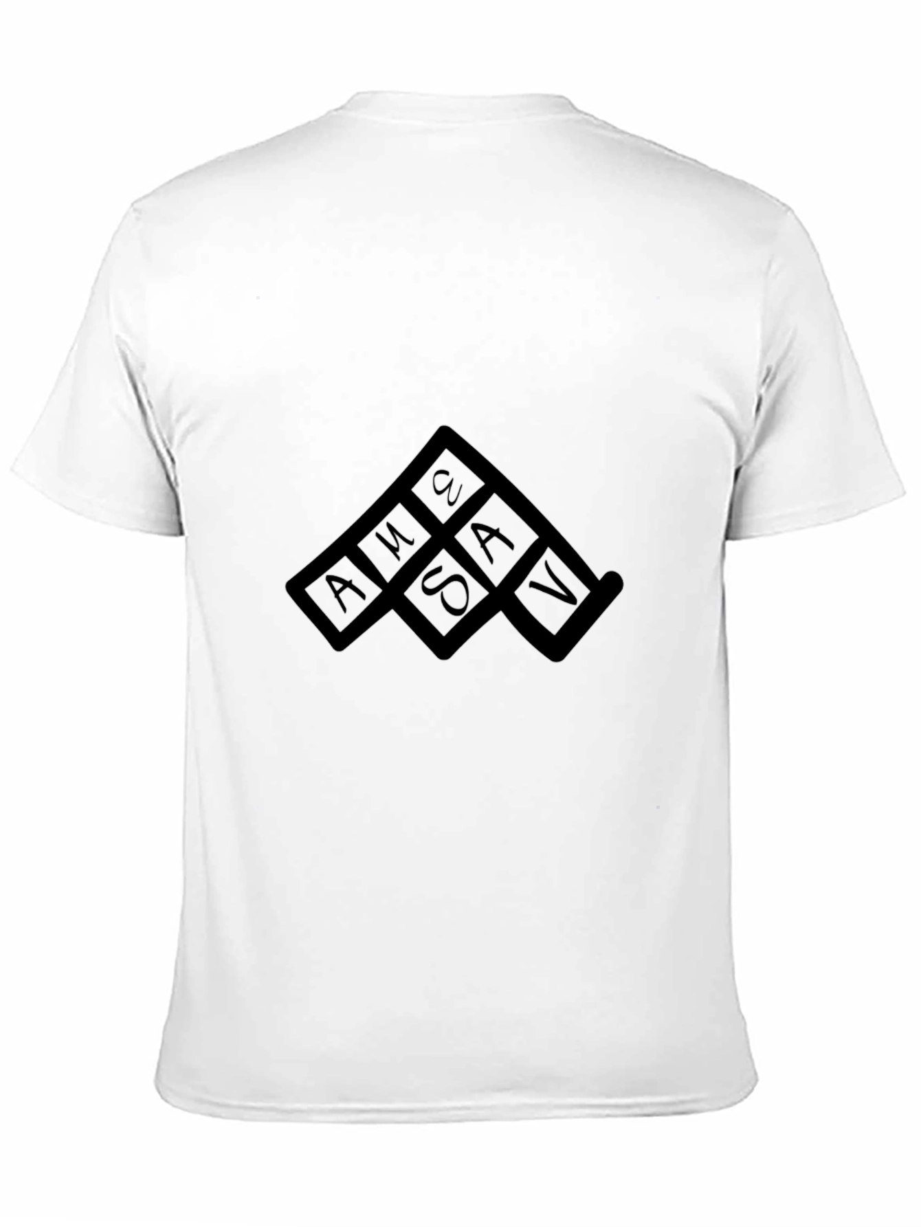 Mystery Square Graphic Black T-Shirt