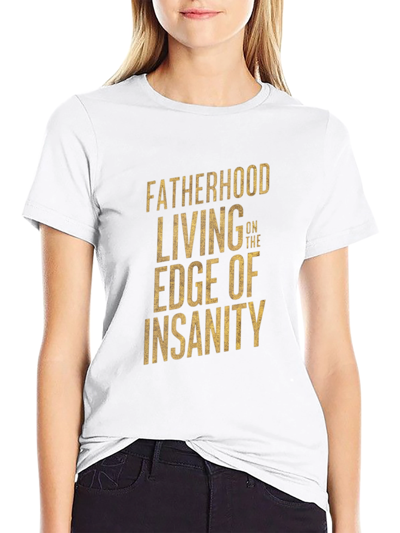 Fatherhood Edge of Insanity Graphic T-Shirt