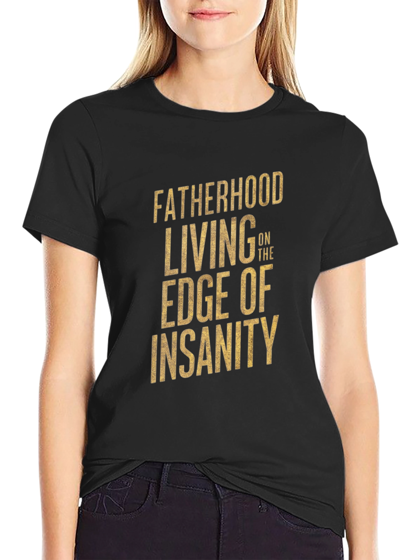 Fatherhood Edge of Insanity Graphic T-Shirt
