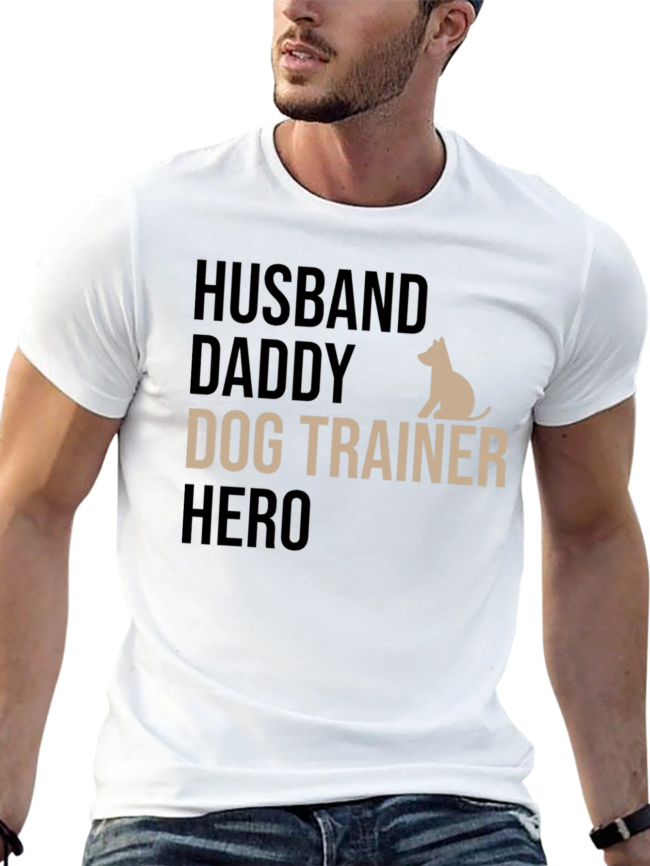 Husband Daddy Dog Trainer Hero T-Shirt