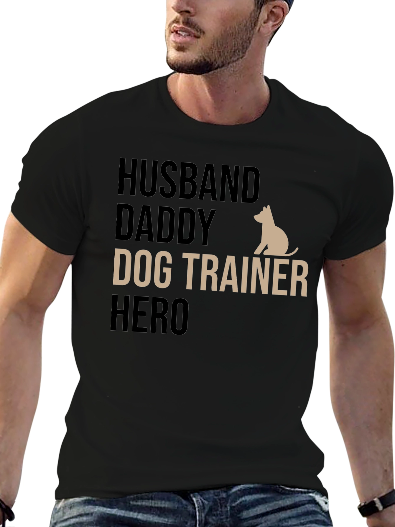 Husband Daddy Dog Trainer Hero T-Shirt