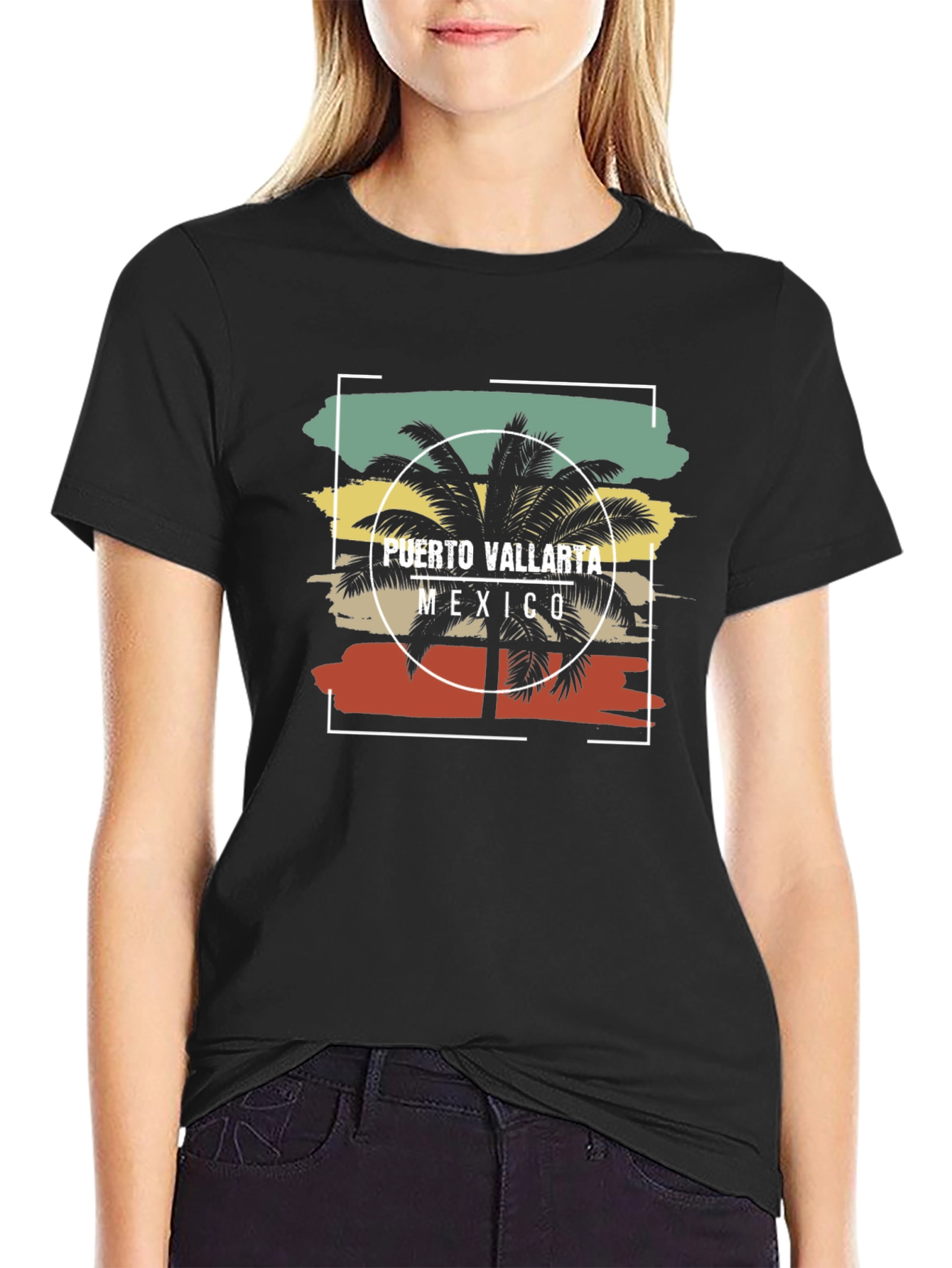 Puerto Vallarta Mexico Palm Tree T-Shirt
