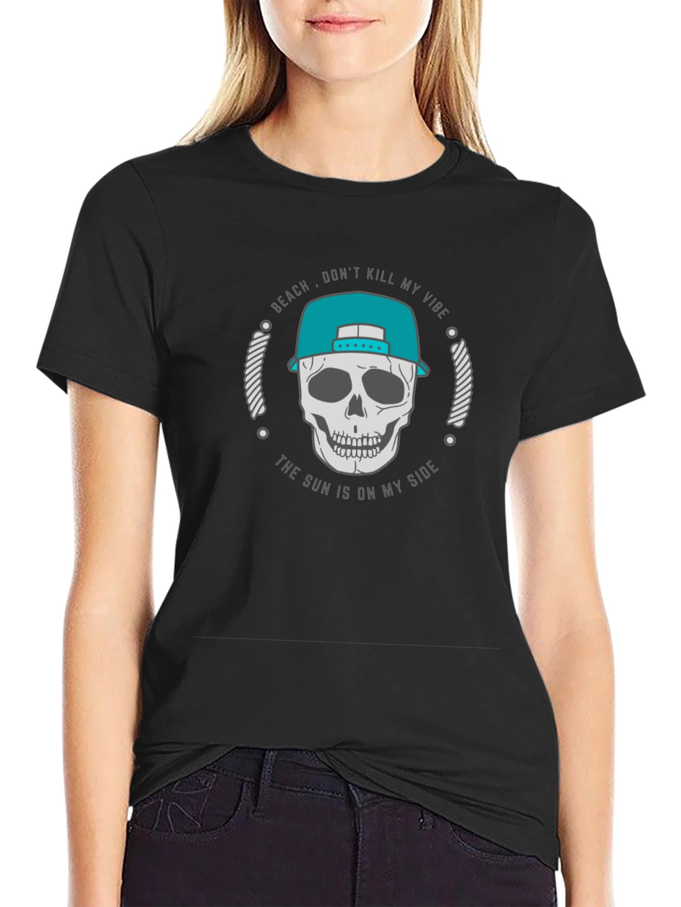 Beach Vibe Skull T-Shirt
