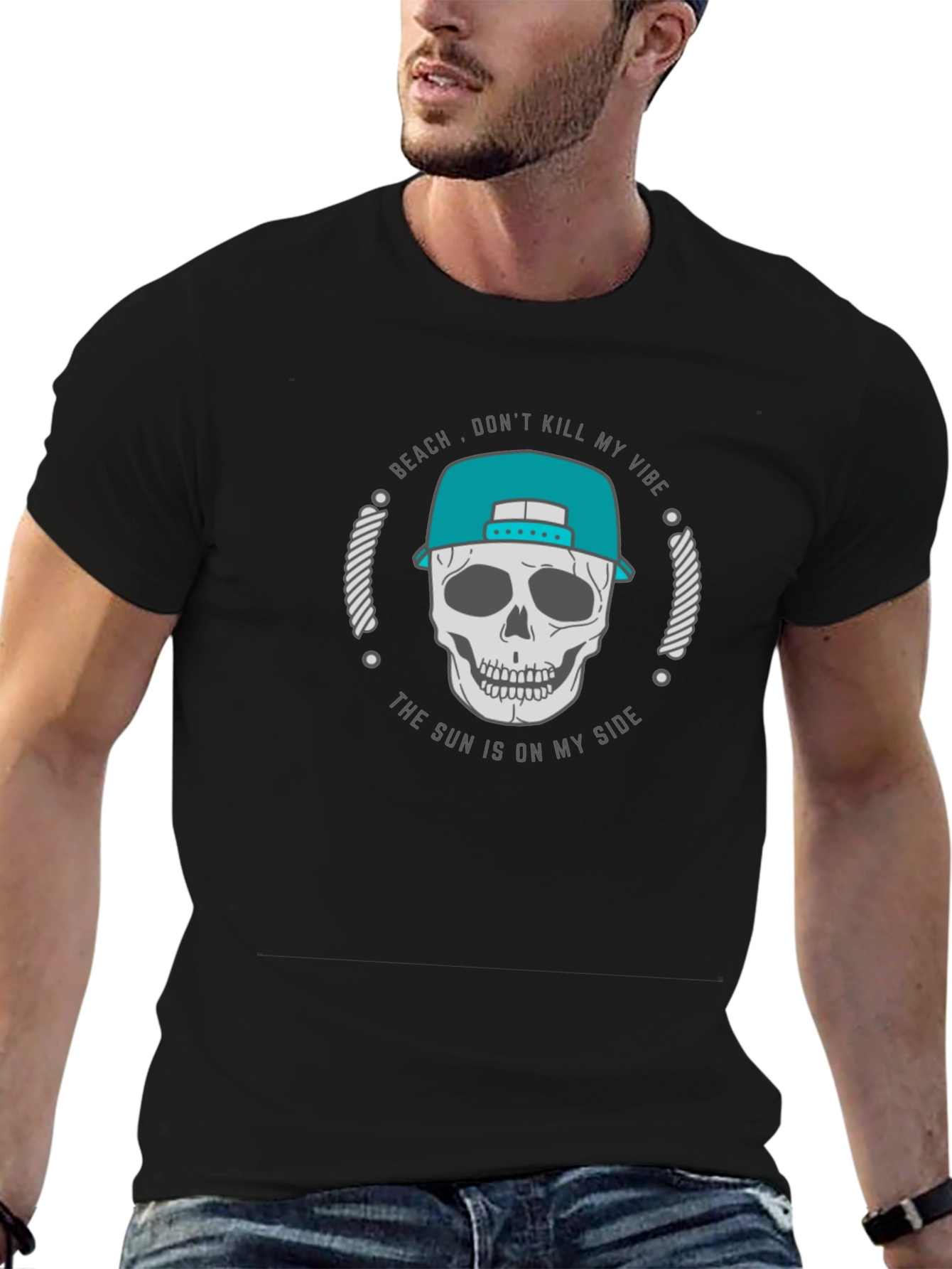 Beach Vibe Skull T-Shirt