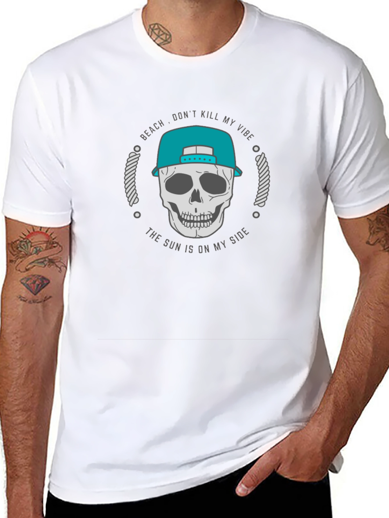 Beach Vibe Skull T-Shirt