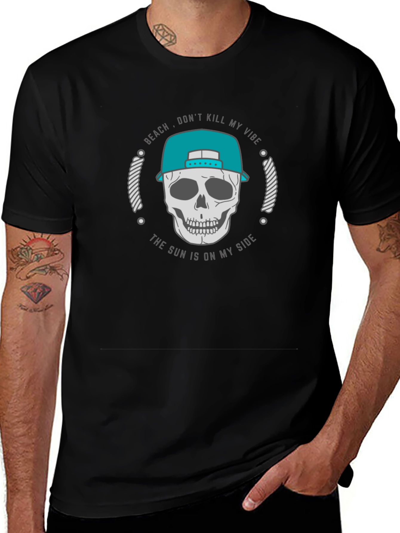 Beach Vibe Skull T-Shirt