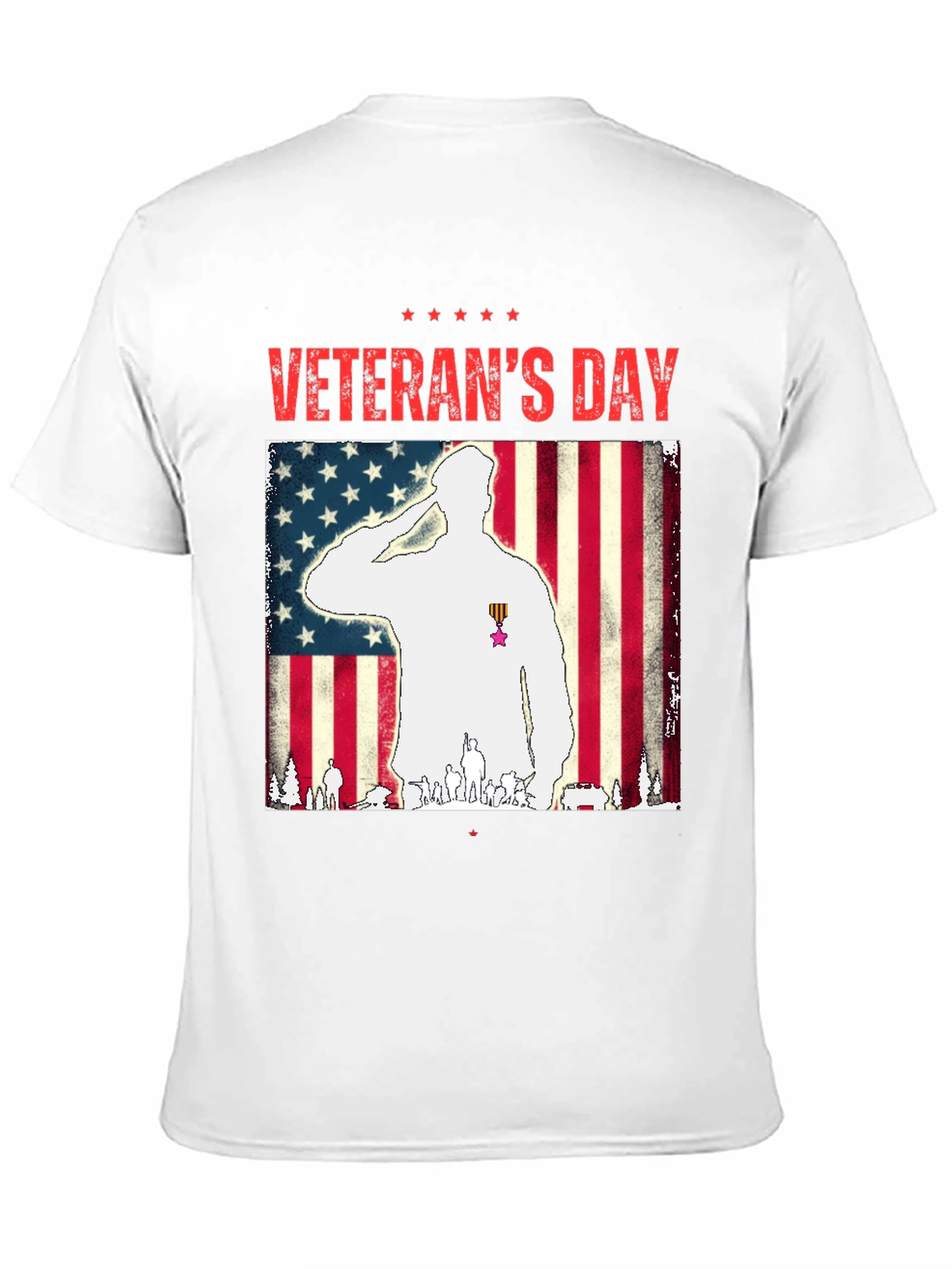 Veterans Day Salute Graphic T-Shirt