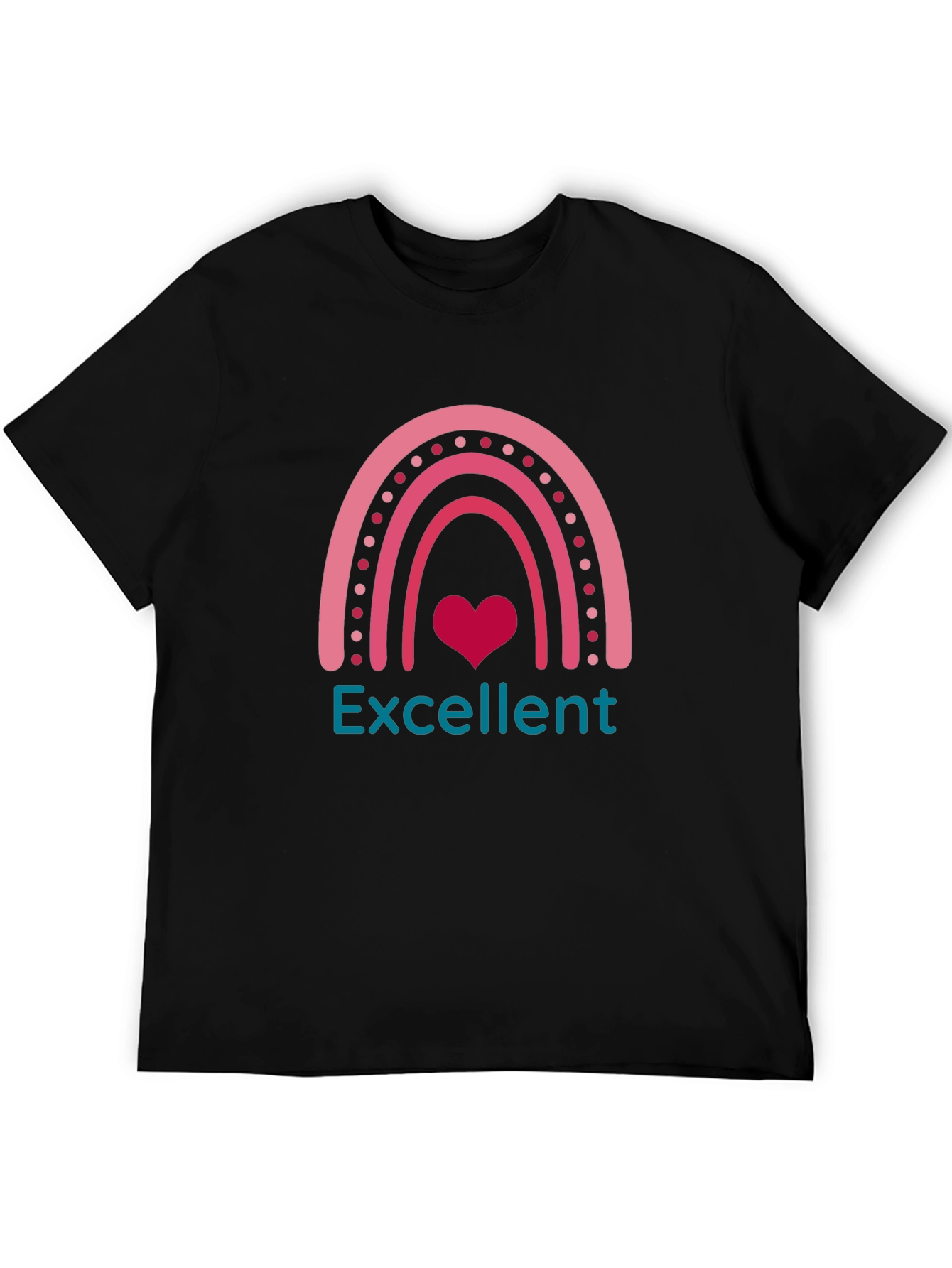 Excellent Rainbow Heart T-Shirt