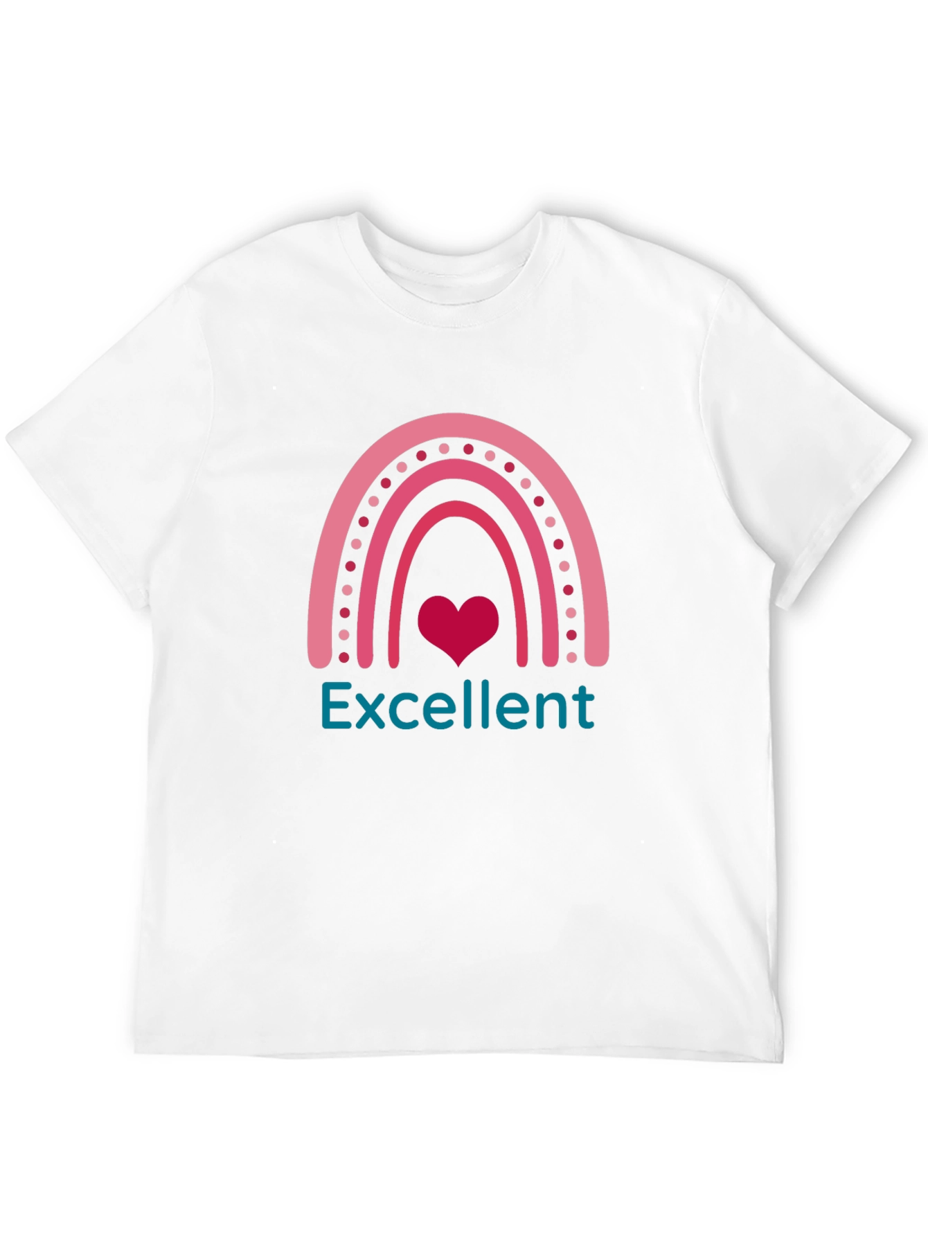 Excellent Rainbow Heart T-Shirt