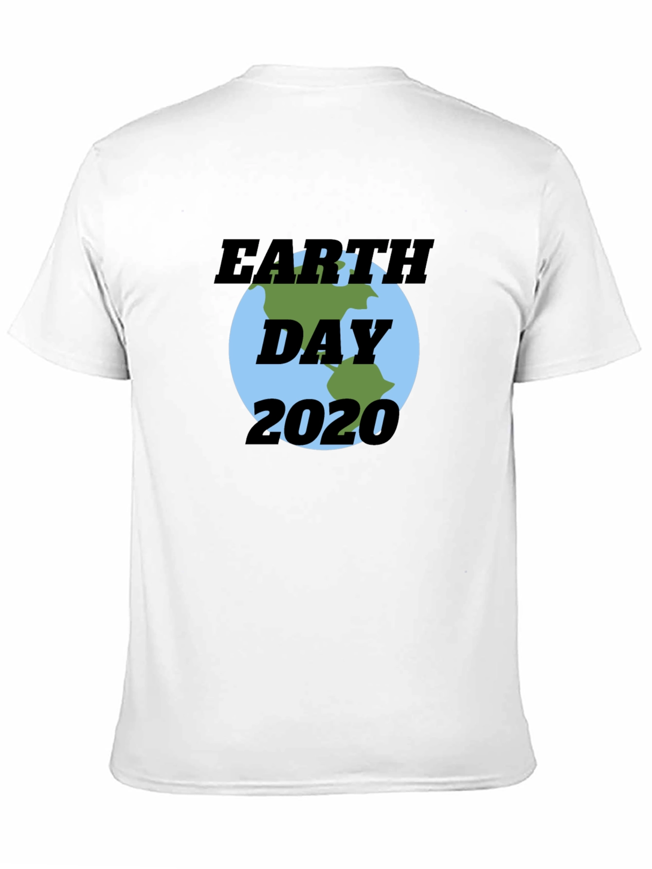 Earth Day 2020 T-Shirt - Black Crew Neck Tee