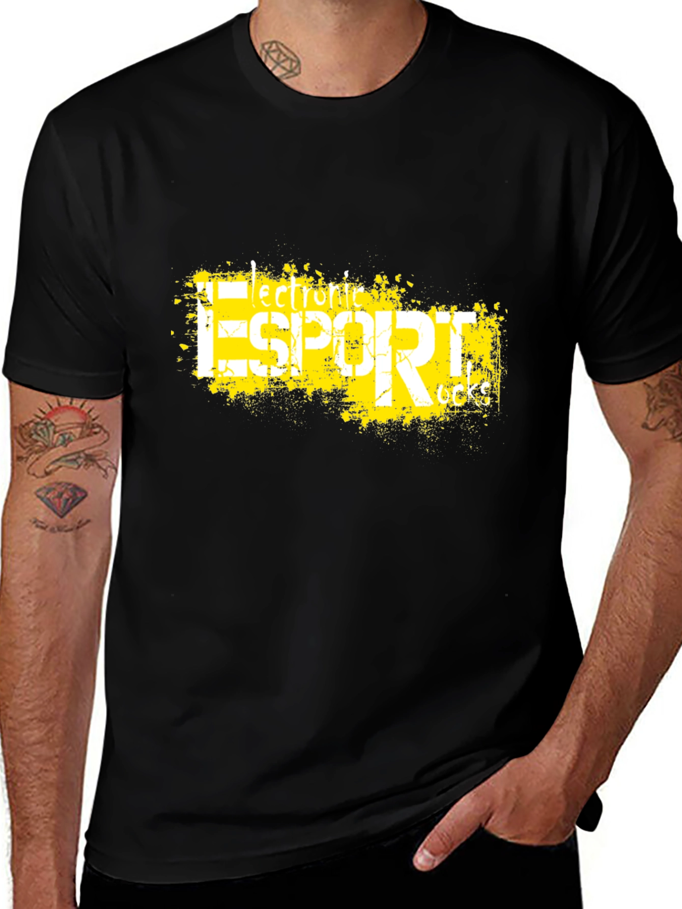 Esport Graphic Black T-Shirt