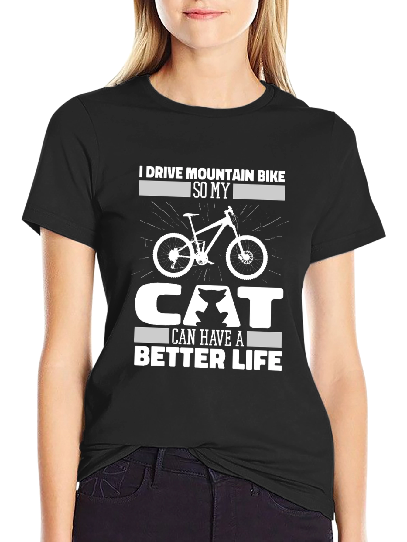 Mountain Bike Cat Lover T-Shirt