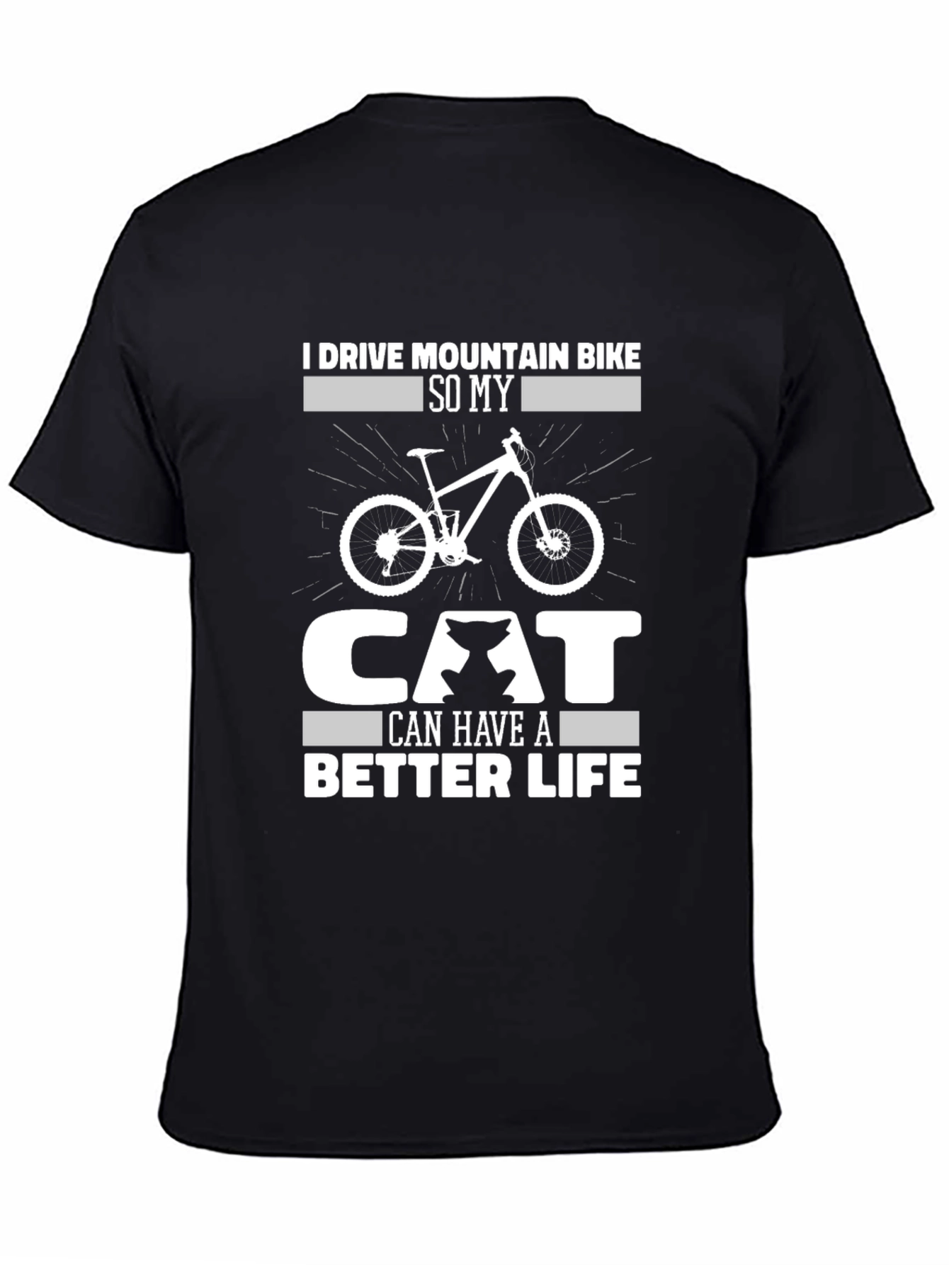 Mountain Bike Cat Lover T-Shirt