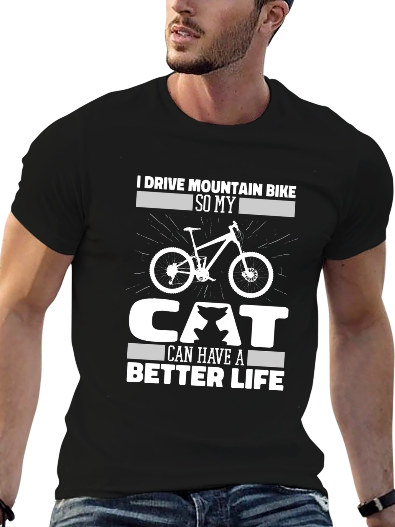 Mountain Bike Cat Lover T-Shirt