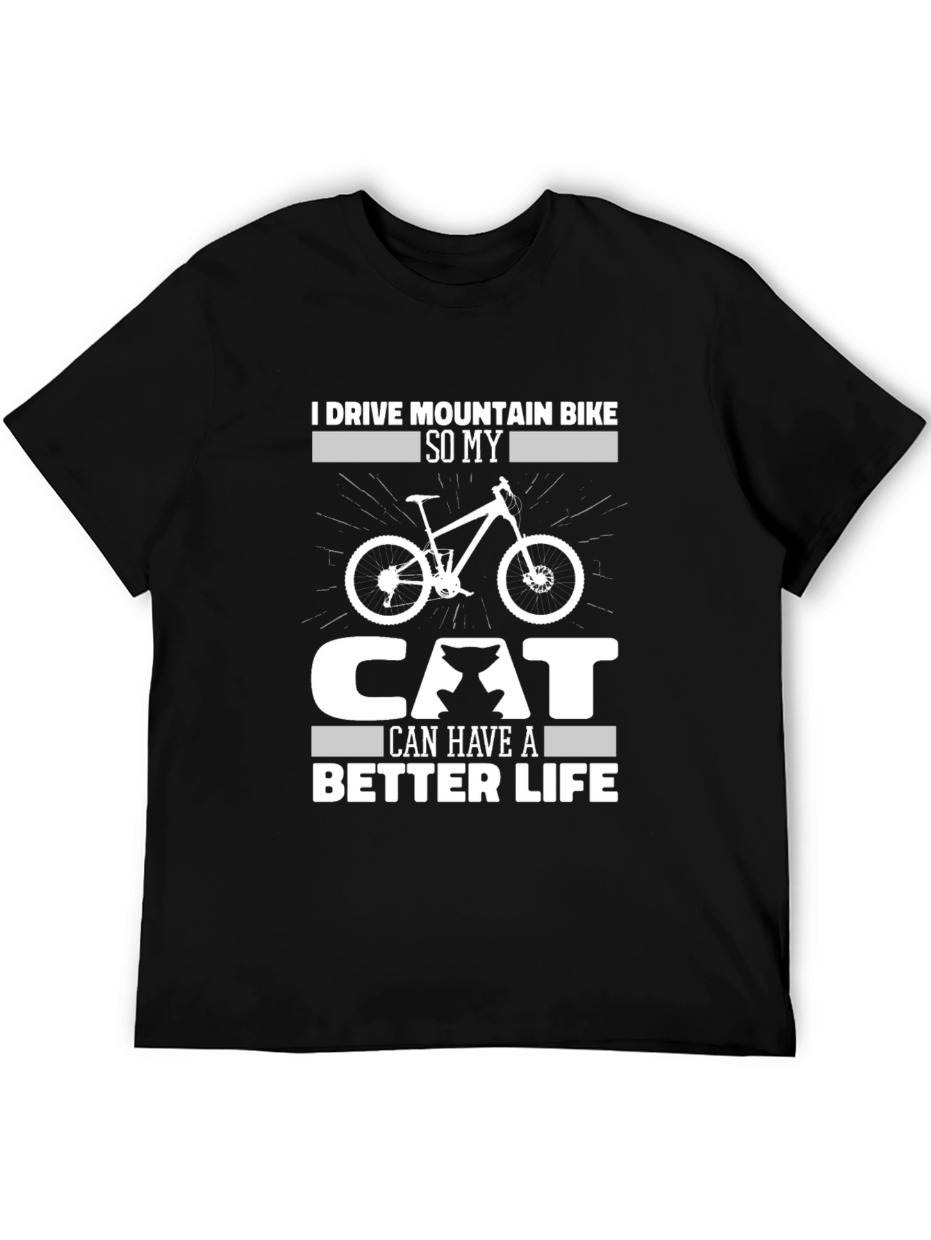 Mountain Bike Cat Lover T-Shirt