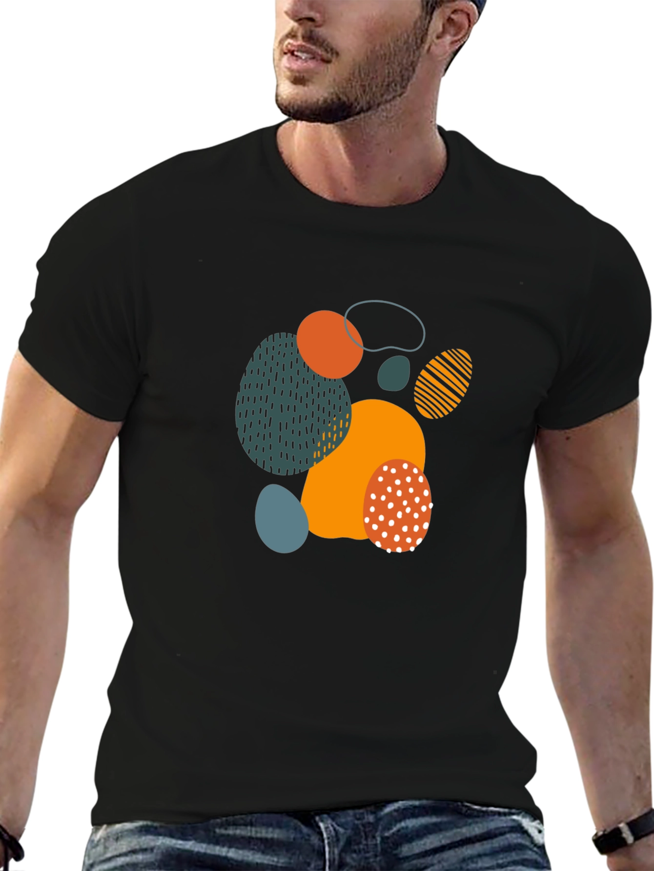 Abstract Graphic Tee - Modern Art Shirt