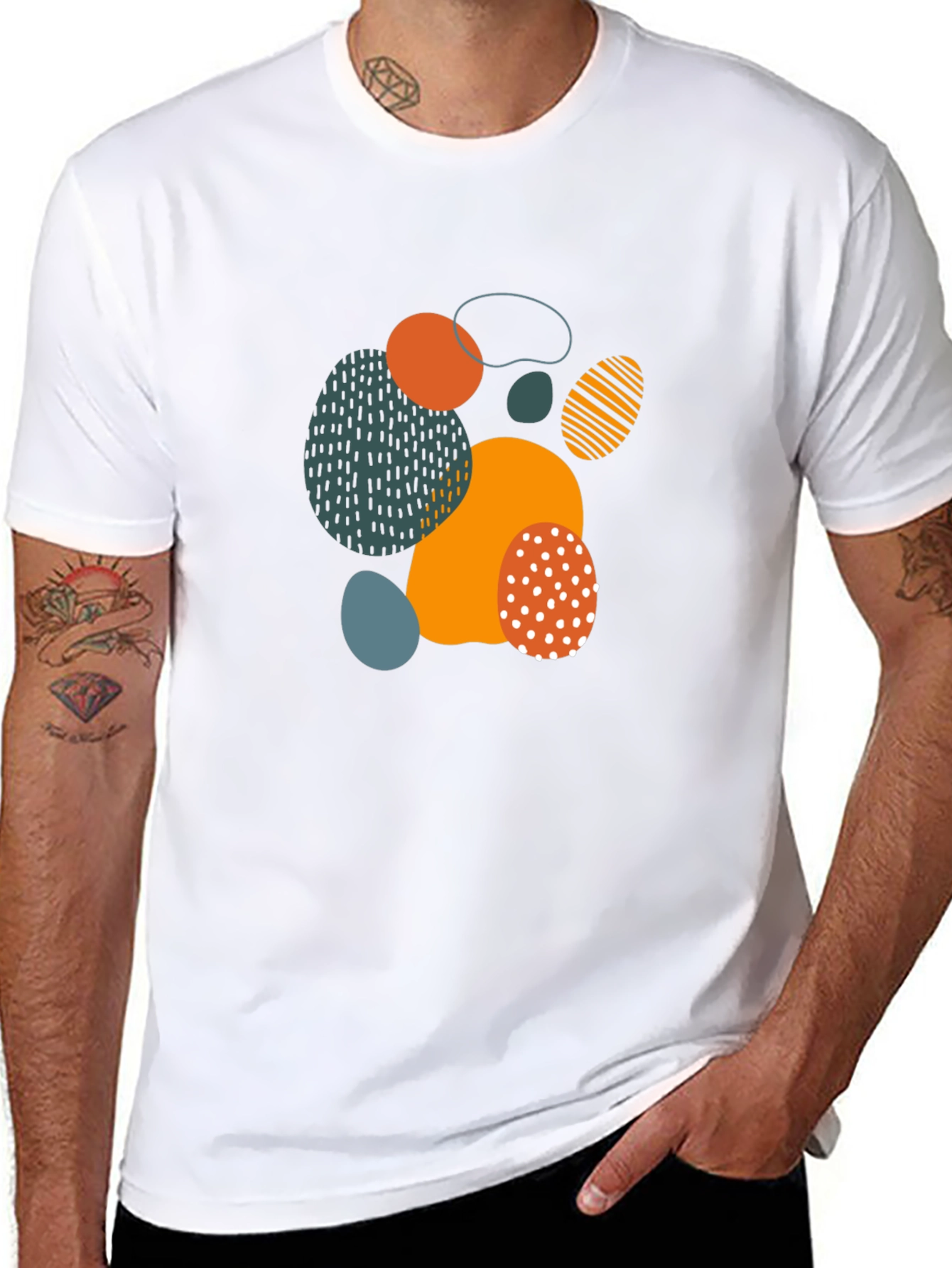 Abstract Graphic Tee - Modern Art Shirt