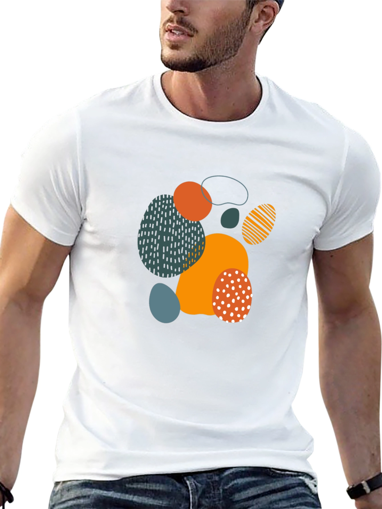 Abstract Graphic Tee - Modern Art Shirt