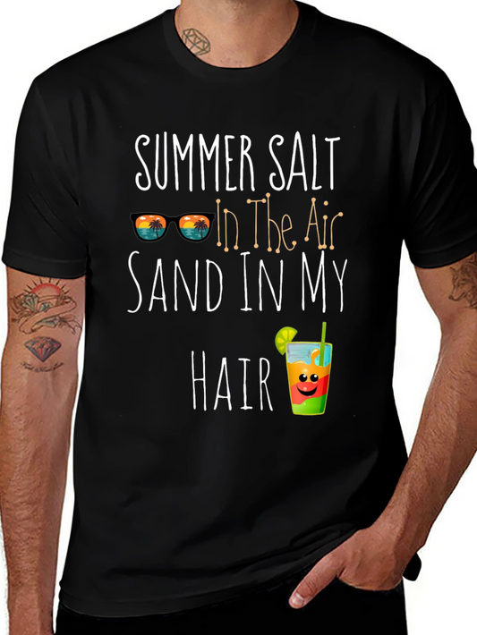 Summer Salt Sand Hair Graphic Tee