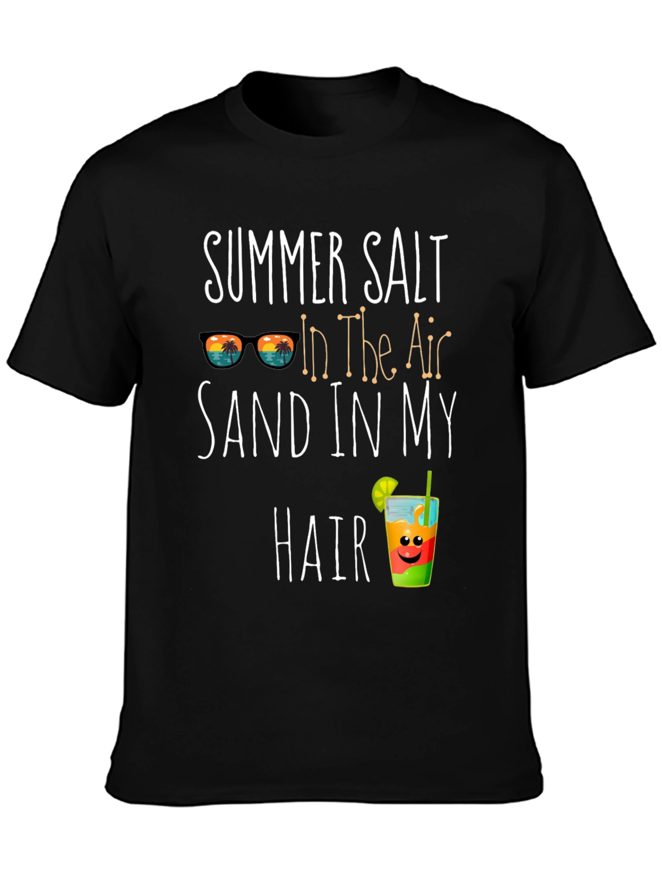 Summer Salt Sand Hair Graphic Tee