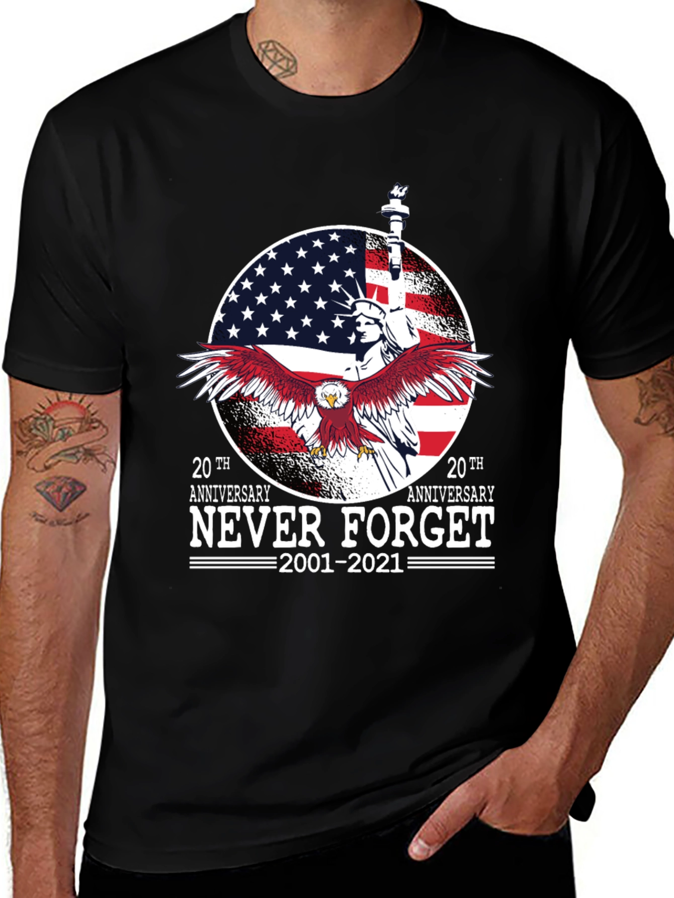 Never Forget 9/11 20th Anniversary T-Shirt