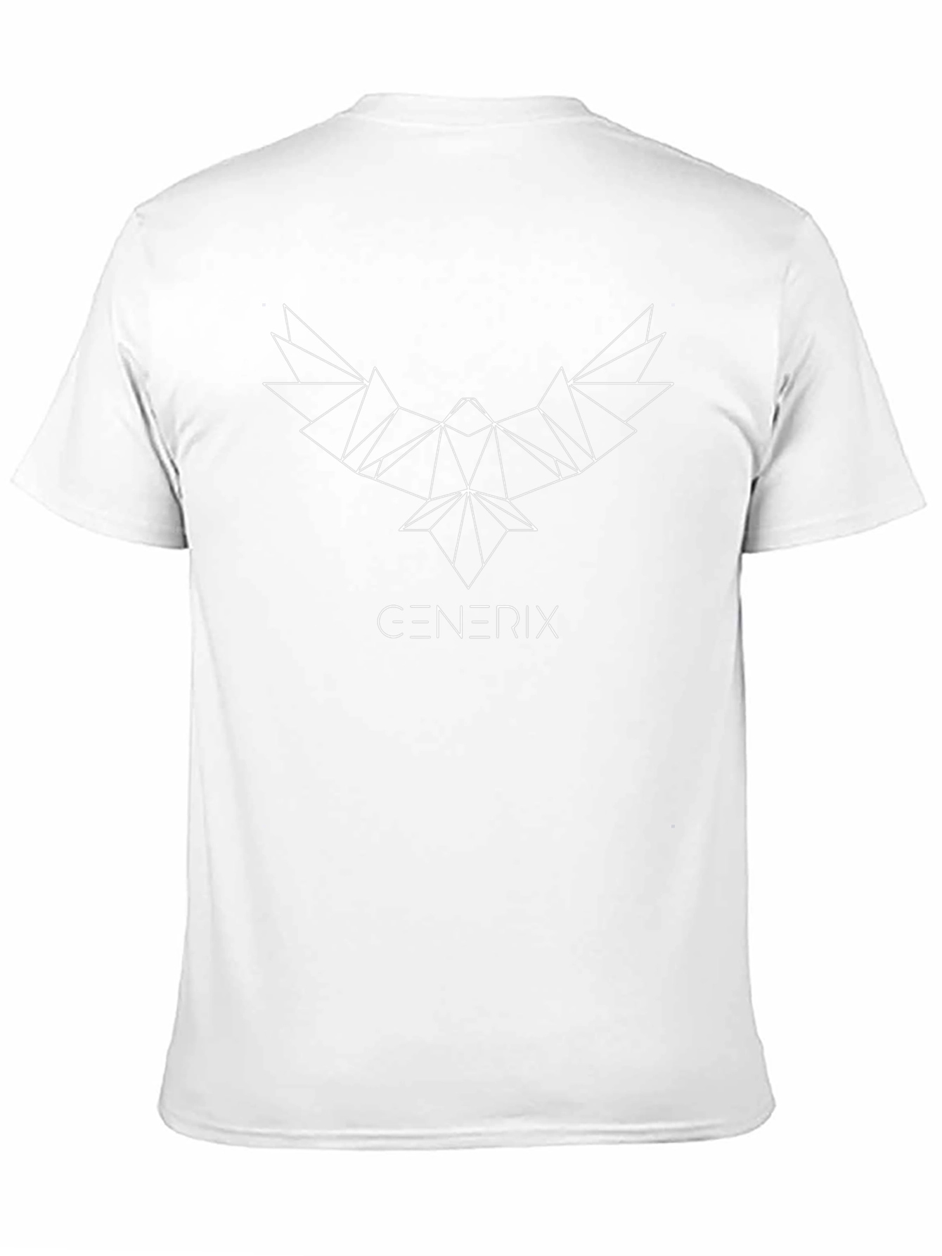 Geometric Bird Black Tee | Modern Design